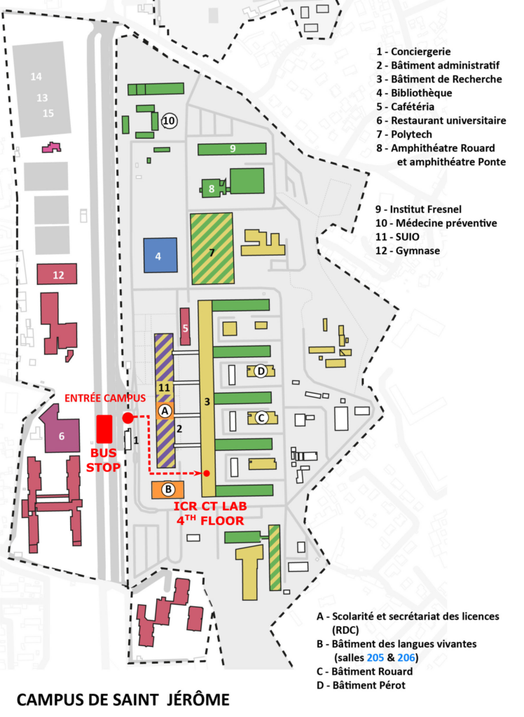 Saint-Jérôme campus map